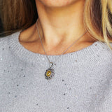 Classic Vintage Oval Amber Pendant