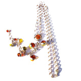 Impressive Baltic Amber Silver Necklace