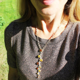 Impressive Baltic Amber Silver Necklace