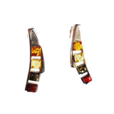 Modern sterling silver 925 fittings and four small square multicolour baltic amber pieces used to make this stud earrings