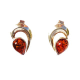 Cute little designer Amber drop stud earrings