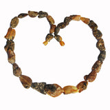Amber Necklace Unpolished Plums