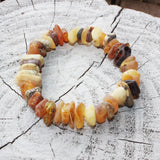 Unpolished Chunky Baltic Amber Bracelet