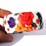 Wide FLORAL BANGLES
