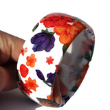 Wide FLORAL BANGLES