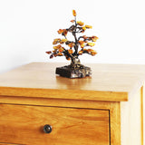 Strikingly beautiful Amber Tree Ornaments mounted on marble