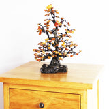 Strikingly beautiful Amber Tree Ornaments mounted on marble