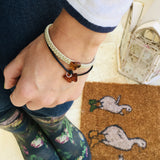 Beautiful Child Bracelet With Baltic Amber Charm