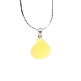 Romantic Baltic Amber Shell Pendant