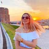 Unpolished Honey Butterscotch Amber Necklace