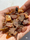 Unpolished Amber Beads Without Holes