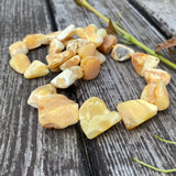 Unpolished Honey Butterscotch Amber Necklace