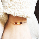 Elegant Amber Sterling Silver Necklace