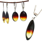 Baltic Amber Drop Pendant - RAINBOW