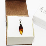 Baltic Amber Drop Pendant - RAINBOW