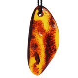 Honey or Grey Polished Baltic Amber Amulet