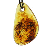 Honey or Grey Polished Baltic Amber Amulet