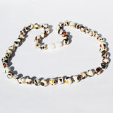 Baltic Amber Dalmatian Pattern Necklace