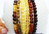 Elegant Baltic Amber Bracelet (Cognac, Lemon, Cherry, Butterscotch, Multicolour)