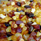 Polished Baltic Amber Beads with holes. (3mm-8mm)