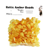 Polished Baltic Amber Beads with holes. (3mm-8mm)
