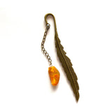 Honey Baltic amber Bookmark