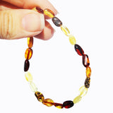 Beautiful Olive Baltic Amber Shape Bead Necklaces