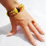 Small or Large Baltic Amber Drop Bracelet-Bangle