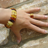 Small or Large Baltic Amber Drop Bracelet-Bangle