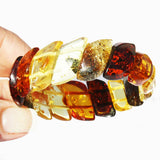 Elegant Baltic Amber Bracelet Wave