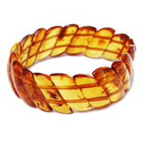 Elegant Baltic Amber Bracelet Wave