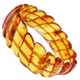 Elegant Baltic Amber Bracelet Wave