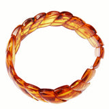 Elegant Baltic Amber Bracelet Wave