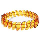 Elegant Baltic Amber Bracelet Wave