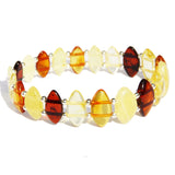 Small or Large Baltic Amber Drop Bracelet-Bangle