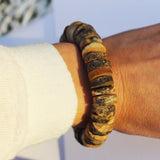 Unpolished Butterscotch or Grey Amber Bracelet