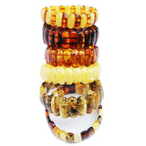 Oval Bead Amber Bracelet