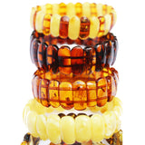Oval Bead Amber Bracelet