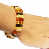 Oval Bead Amber Bracelet