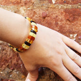 Oval Bead Amber Bracelet
