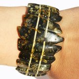 Uneven Baltic Amber Pieces Bracelet
