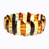 Uneven Baltic Amber Pieces Bracelet