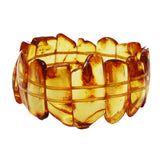 Uneven Baltic Amber Pieces Bracelet