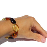 Large Disc Baltic Amber Bracelet