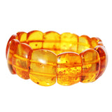 Beautifully Shaped Honey Amber Bracelet