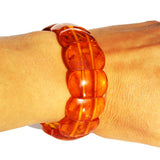 Beautifully Shaped Honey Amber Bracelet