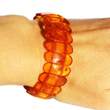 Oval Bead Amber Bracelet