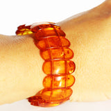 Oval Bead Amber Bracelet