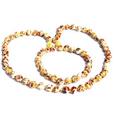 Baltic Amber Dalmatian Pattern Bracelet