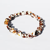 Baltic Amber Dalmatian Pattern Bracelet